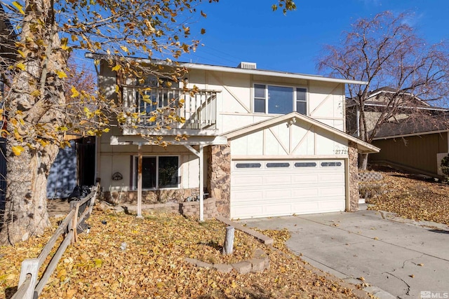 view of front of home featuring a garage