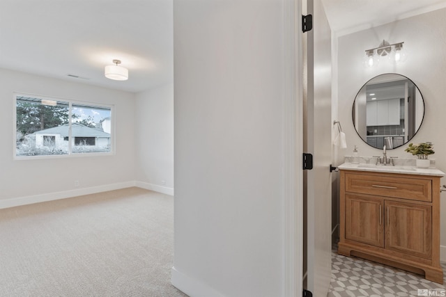 bathroom featuring vanity