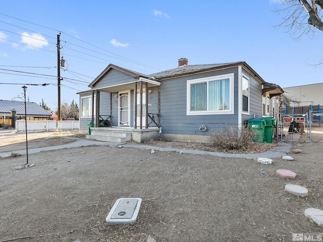 view of front of property