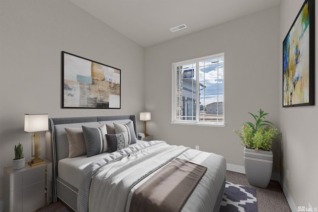 bedroom with carpet flooring