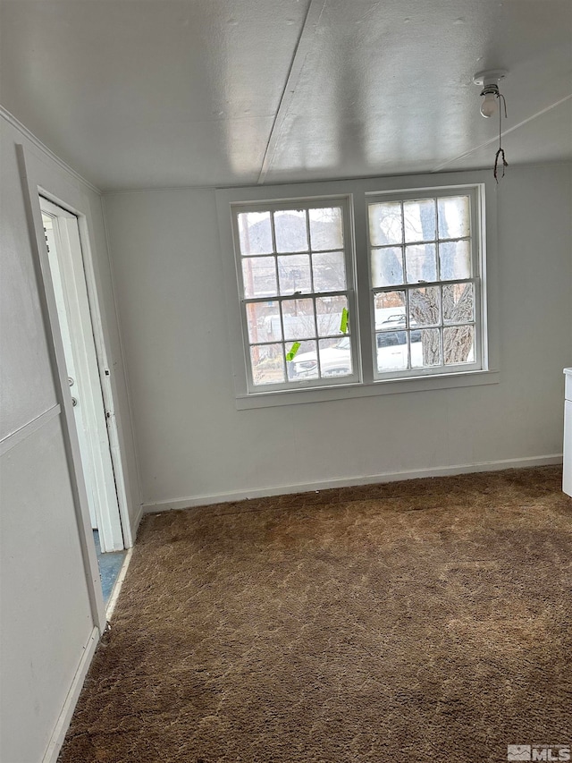 carpeted empty room featuring plenty of natural light