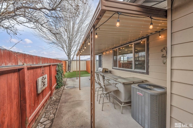 view of patio / terrace with cooling unit