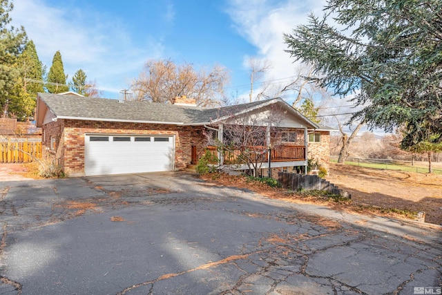 view of front of house featuring a garage