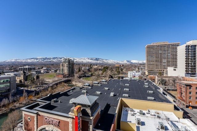 city view with a mountain view