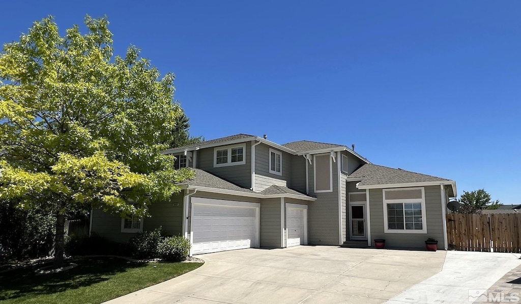 front facade featuring a garage