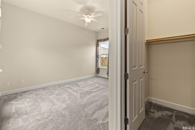 unfurnished bedroom featuring carpet flooring