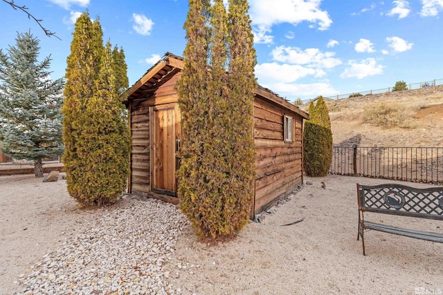 view of outbuilding