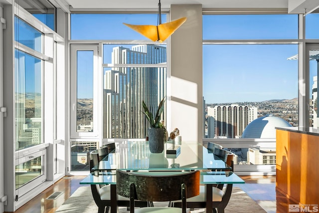 view of sunroom / solarium