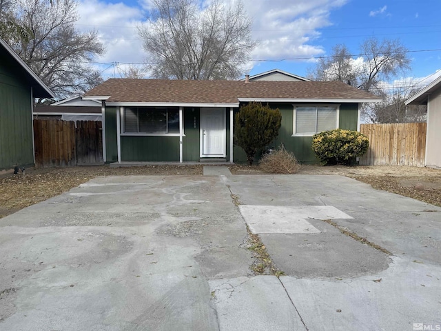 view of ranch-style home