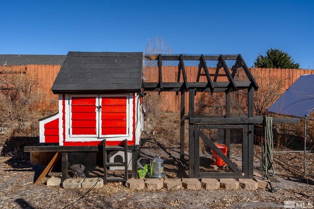 view of outbuilding