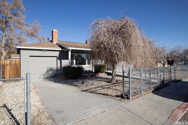 ranch-style house with a garage