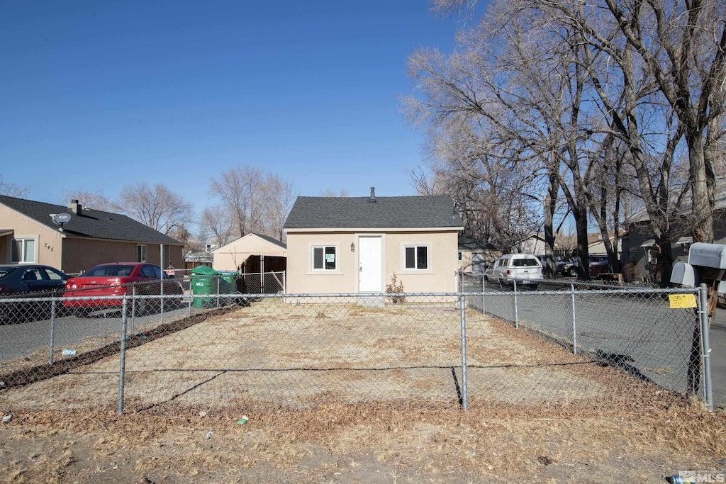 view of rear view of property