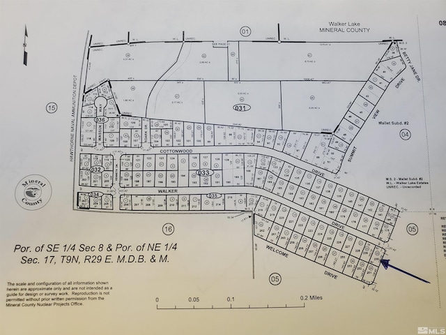 508 Walker Dr, Walker Lake NV, 89415 land for sale