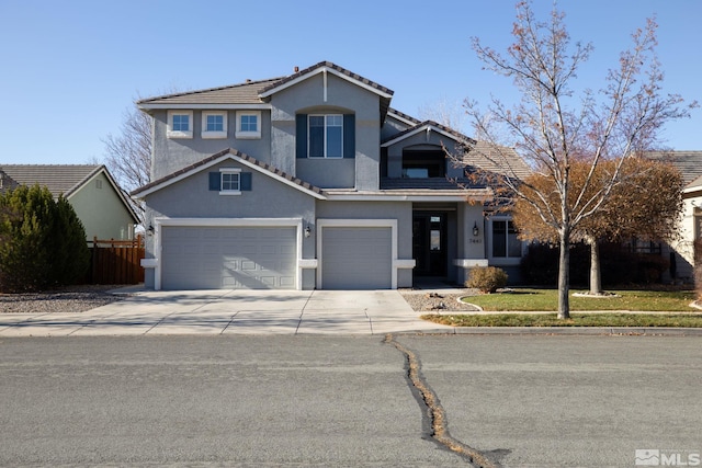 front facade featuring a garage