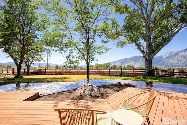 exterior space with a mountain view and a rural view