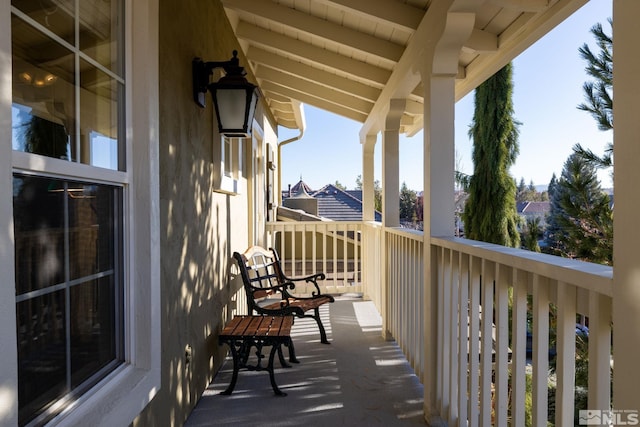 view of balcony