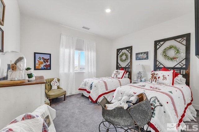 bedroom featuring carpet flooring