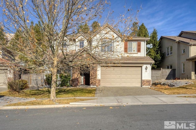 front facade featuring a garage