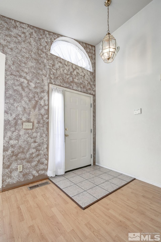 entryway featuring light hardwood / wood-style floors