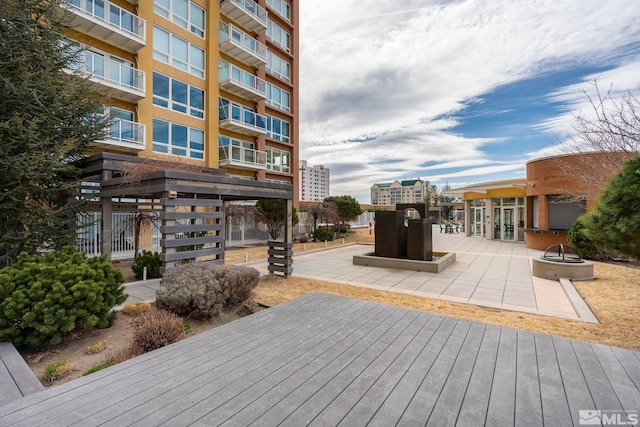 exterior space with a patio