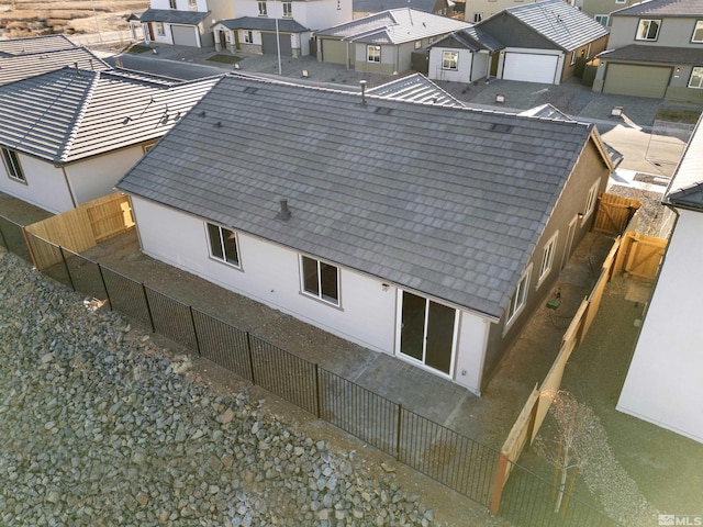 bird's eye view with a residential view