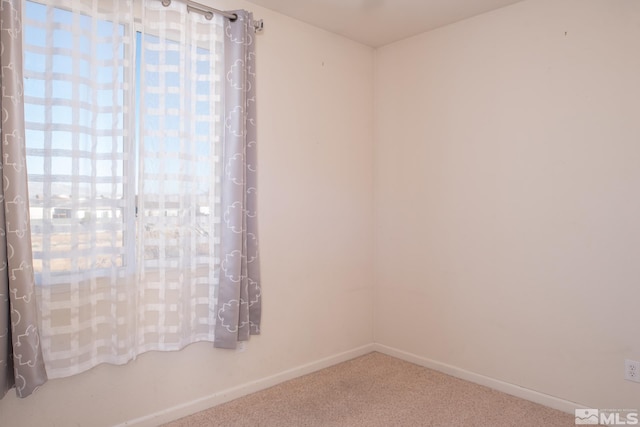 view of carpeted empty room