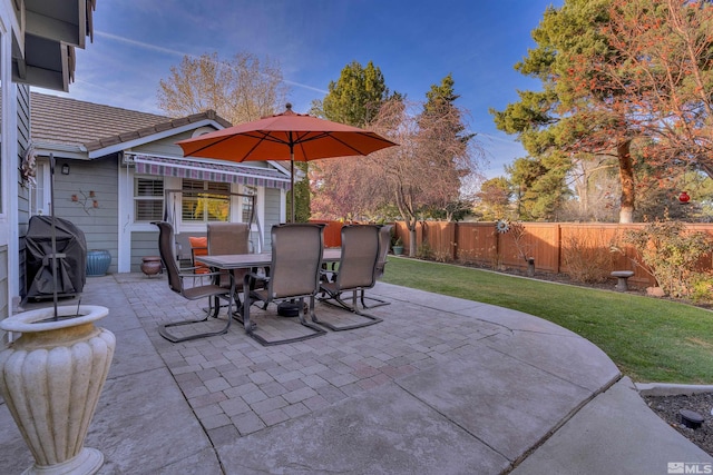 view of patio / terrace featuring grilling area