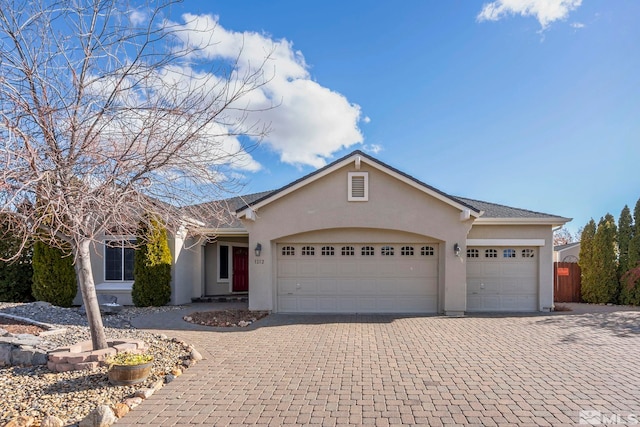 ranch-style house with a garage