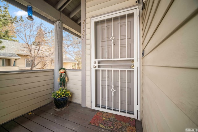 view of entrance to property