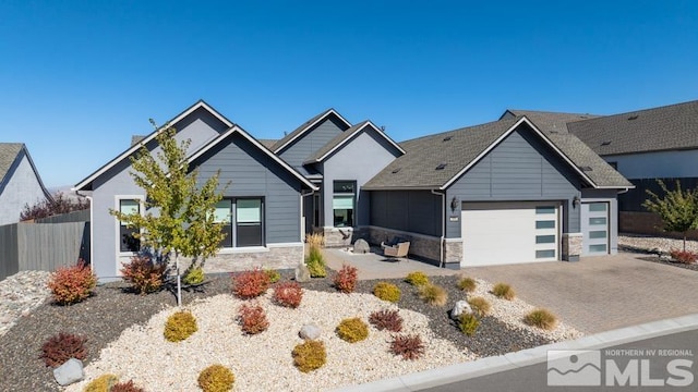 view of front of home featuring a garage