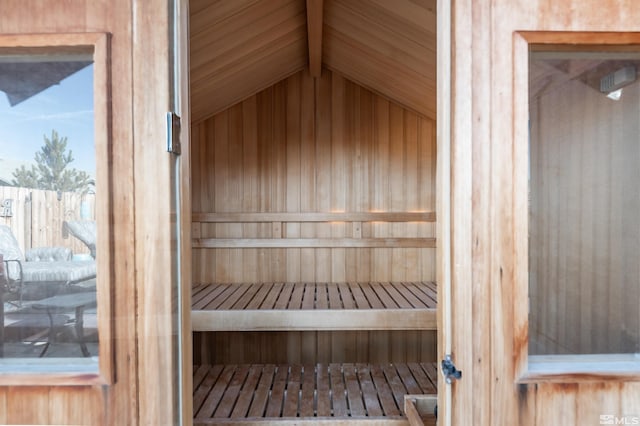 view of sauna / steam room