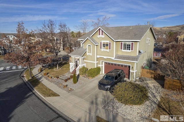 view of front of house featuring a garage