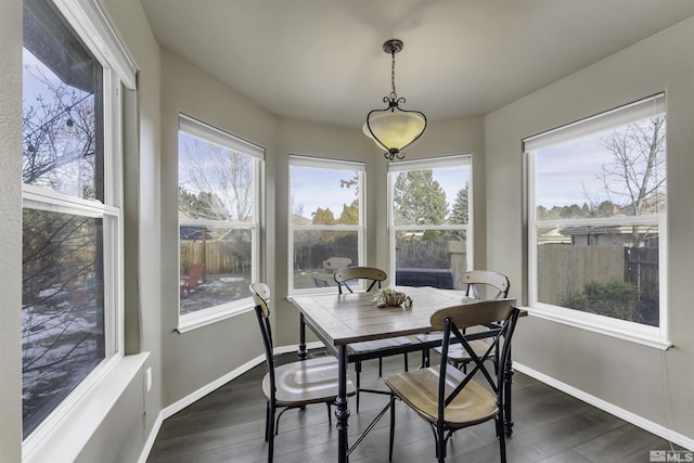 sunroom featuring plenty of natural light