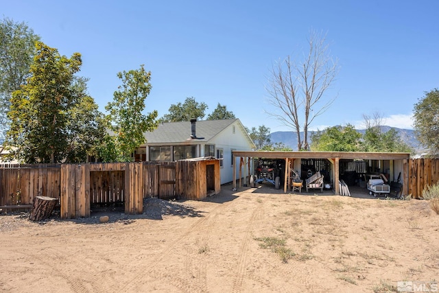 exterior space featuring an outdoor structure