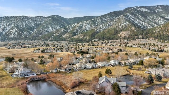 property view of mountains with a water view