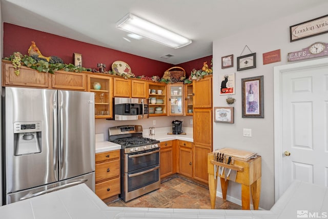 kitchen featuring appliances with stainless steel finishes