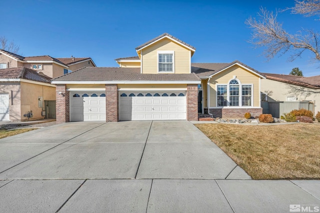 view of front property with a front yard