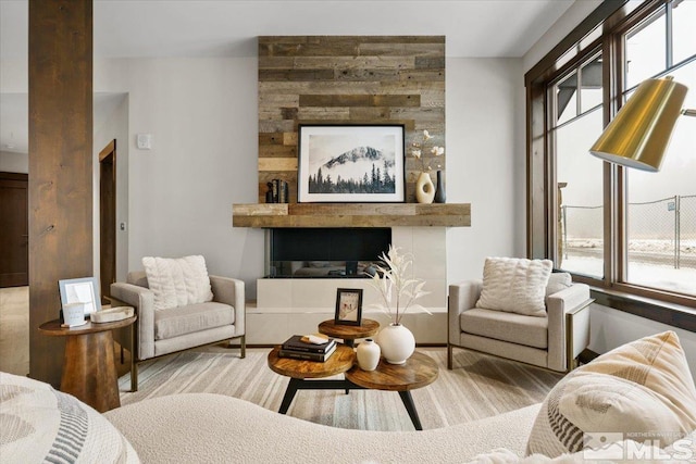 sitting room with a wealth of natural light