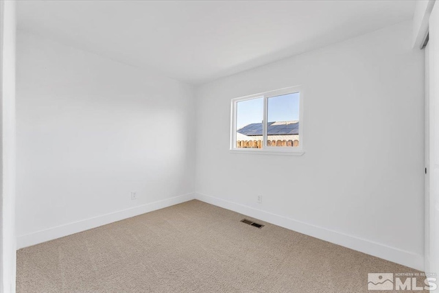 view of carpeted empty room