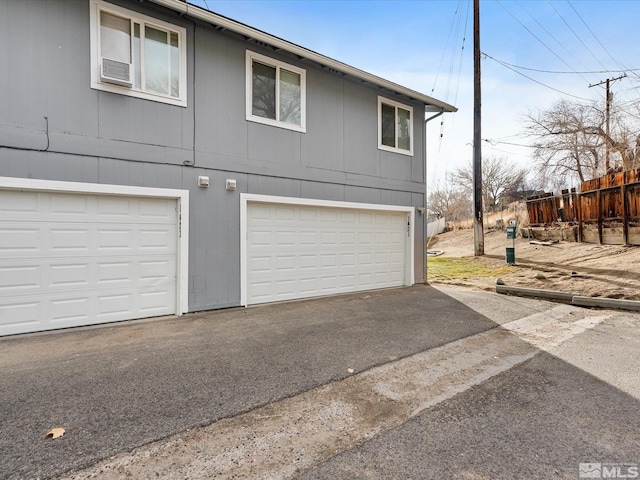 view of home's exterior featuring a garage