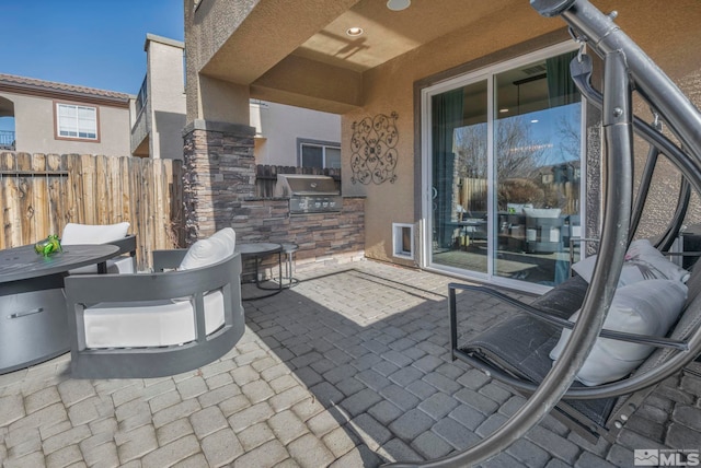 view of patio / terrace featuring area for grilling