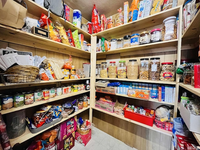 view of pantry