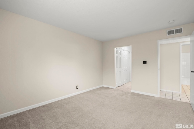 view of carpeted empty room