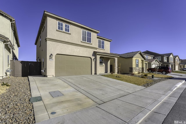 view of front property featuring a garage