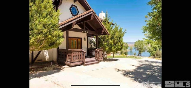 view of patio featuring a deck