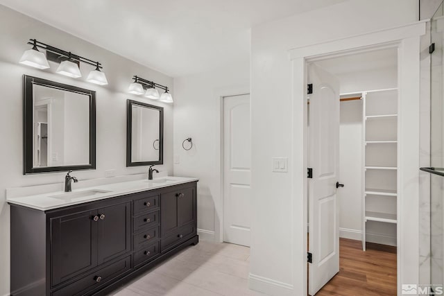 bathroom featuring vanity