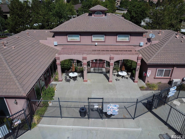 rear view of house with a patio area