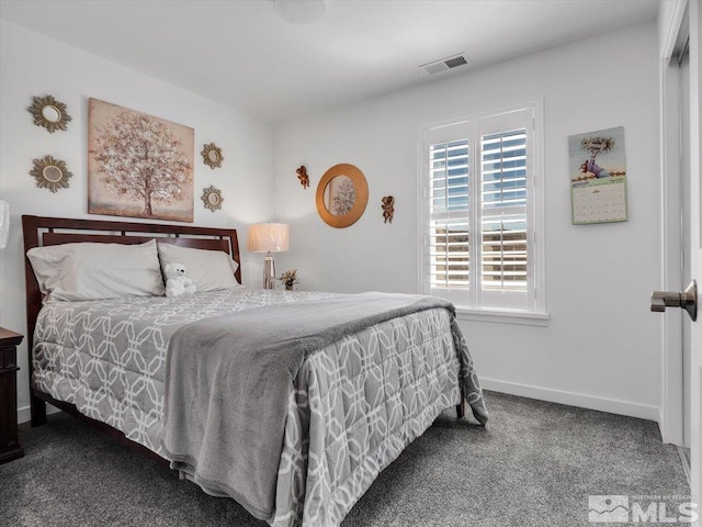 bedroom with carpet floors