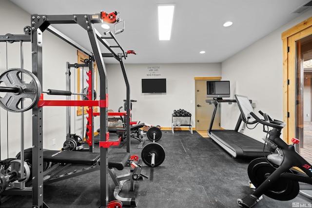 view of exercise room