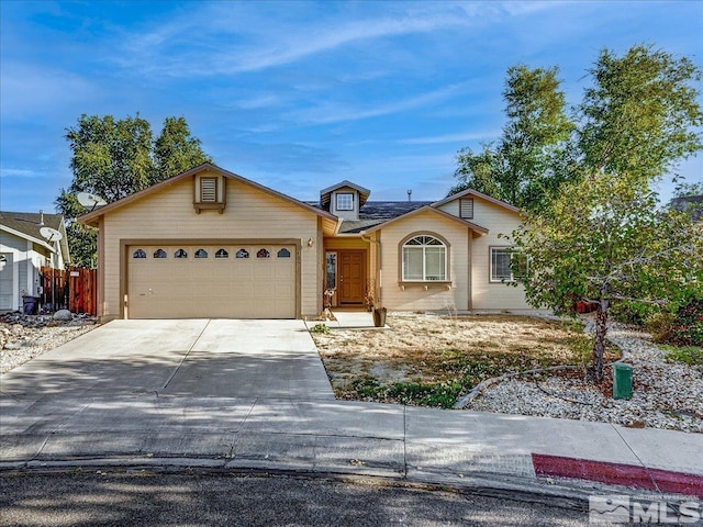 ranch-style house with a garage